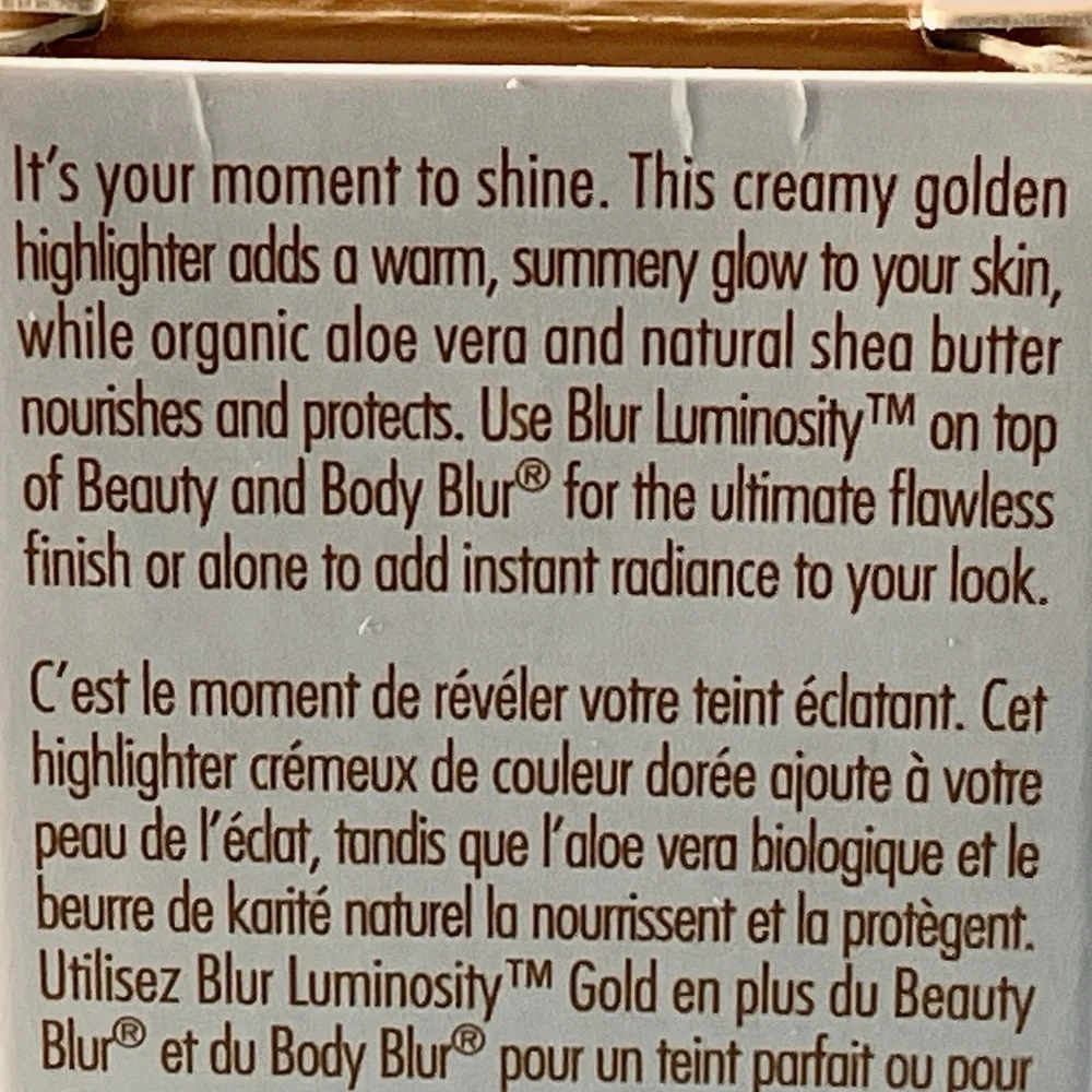 Vita Liberata Blur Luminosity GOLD Cream Highlighter Face & Body NIB